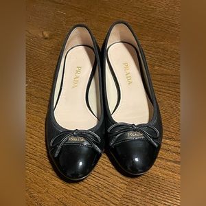 Prada Leather Ballet Flats